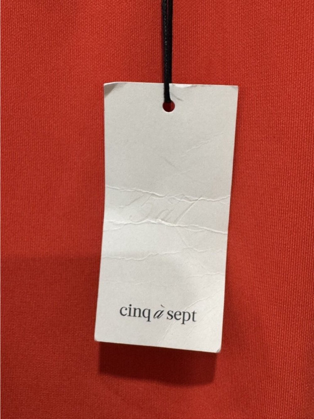 Cinq À Sept Orange Ruched Mini Dress With Sleeveless Design & Back Zipper Closur - Picture 6 of 7